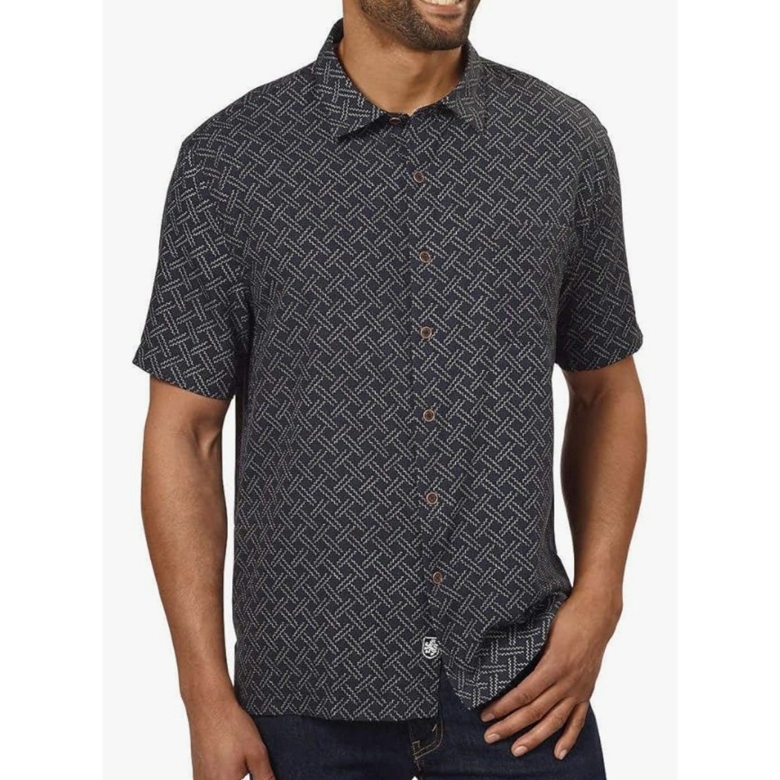 Nat Nast Luxury Originals Silk Cotton Short Sleeve Button Bowling Shirt Sz Xxl